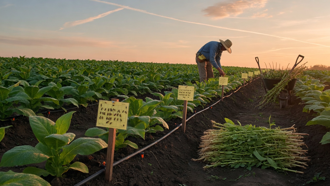 Possible Pathways for Reducing Environmental Impact from Cultivation — Precision Agriculture, Biological Control, and Waste Tobacco Leaf Management