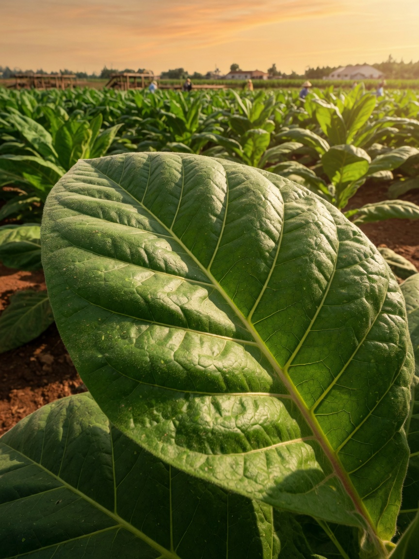 Flue-cured tobacco in central Yunnan: plant form before and after topping